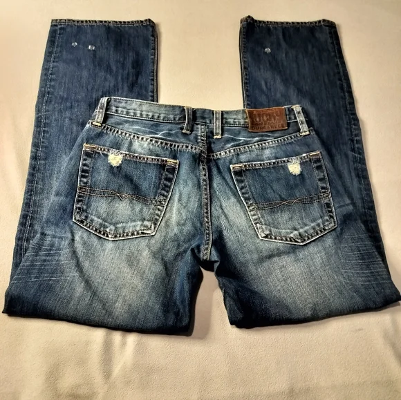 Lucky Brand Men's Vintage Straight R Distressed Blue Denim Jeans Sz 31/32 - Picture 11 of 16